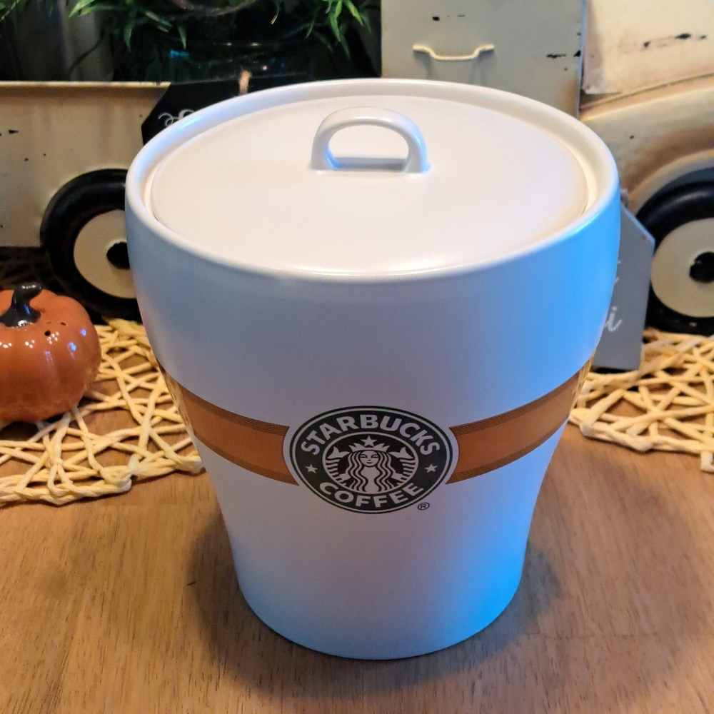 Starbucks, Collectible, Coffee Bean, Jar, Ceramic Canister, excellent condition
